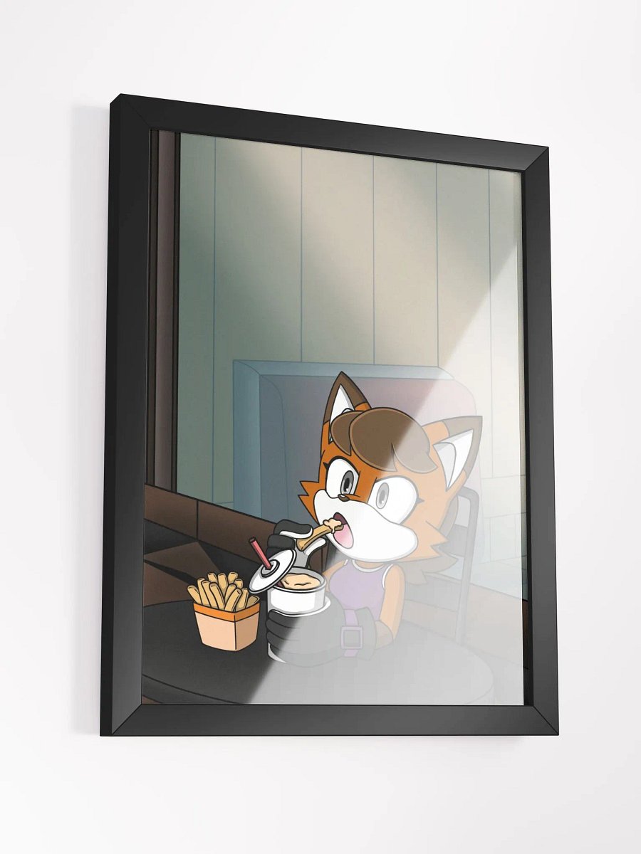 Outside the Burger Shop Framed Poster product image (3)