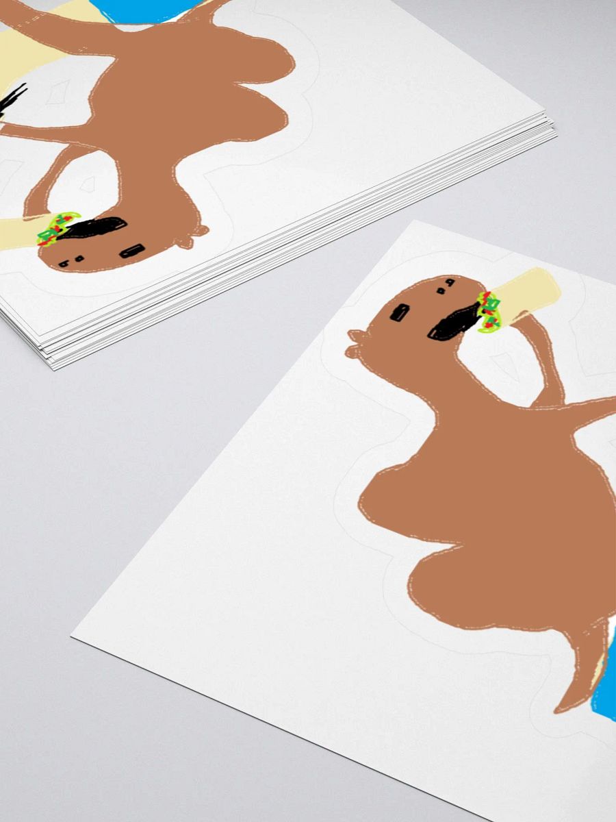 Camel Eating Burrito on Human Sticker product image (4)