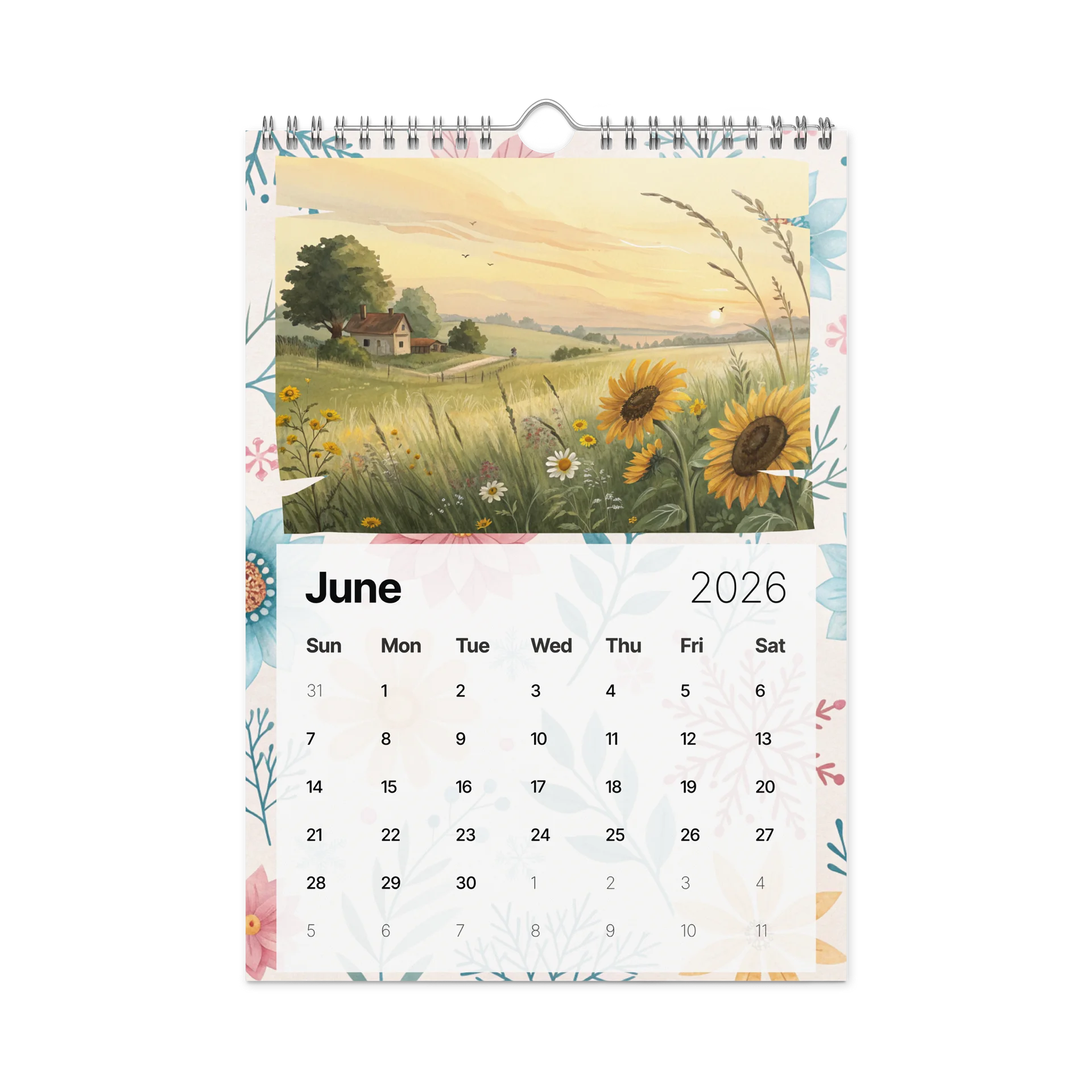 The Art of the Seasons – Watercolor Wall Calendar 2026 product image (8)