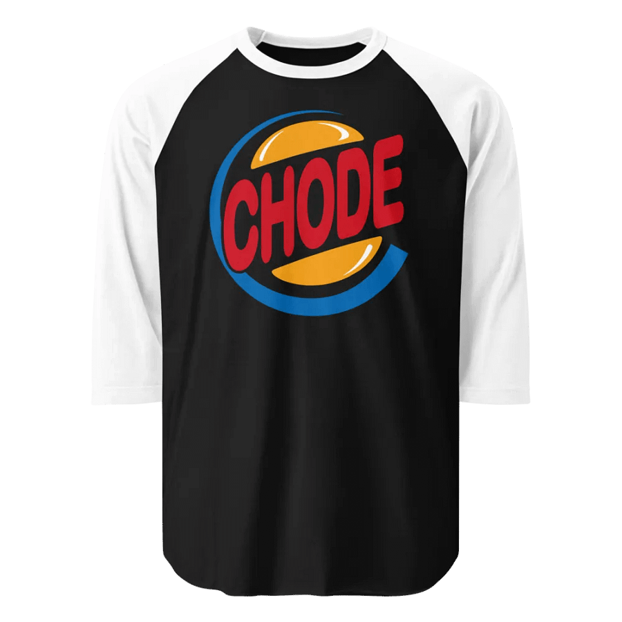 Chode Burger raglan product image (1)