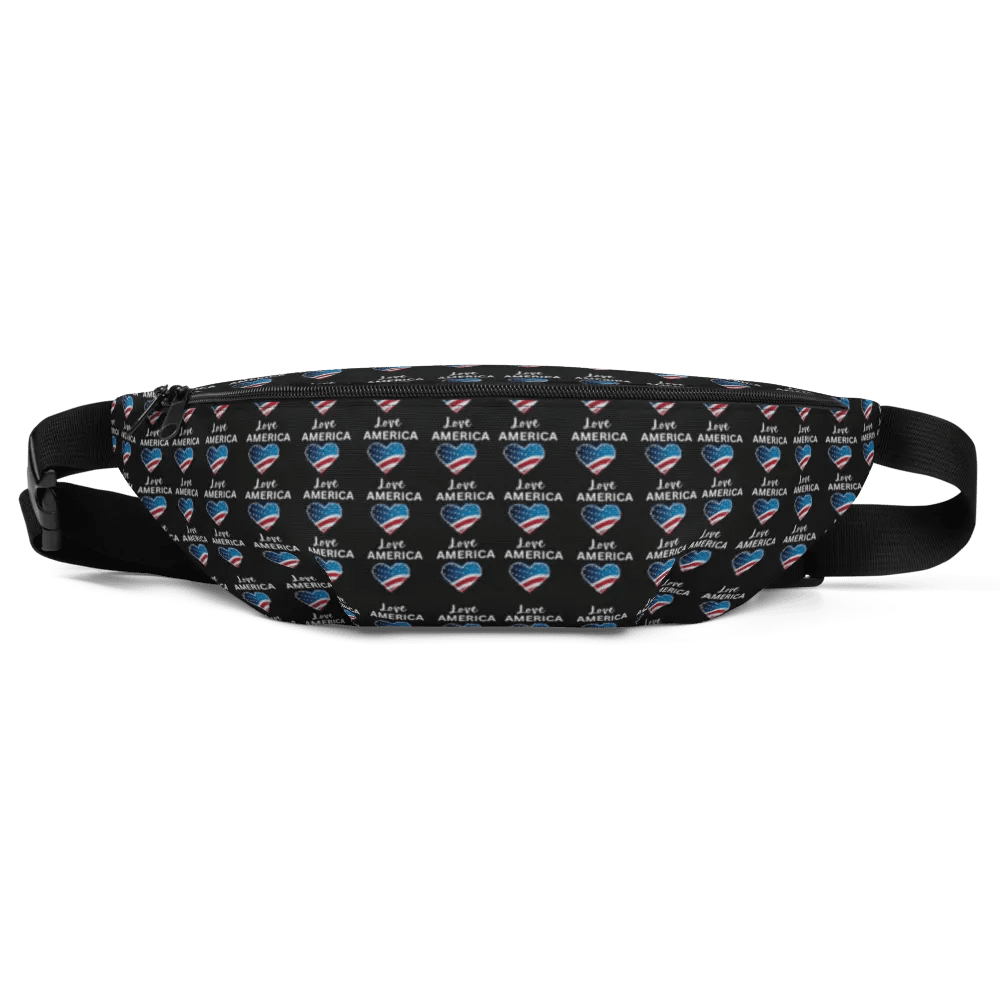Patriotic Heartbeat Fanny Pack for mane ladies product image (7)