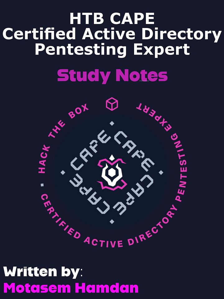 HackTheBox Certified Active Directory Pentesting Expert (HTB CAPE) Study Notes product image (1)