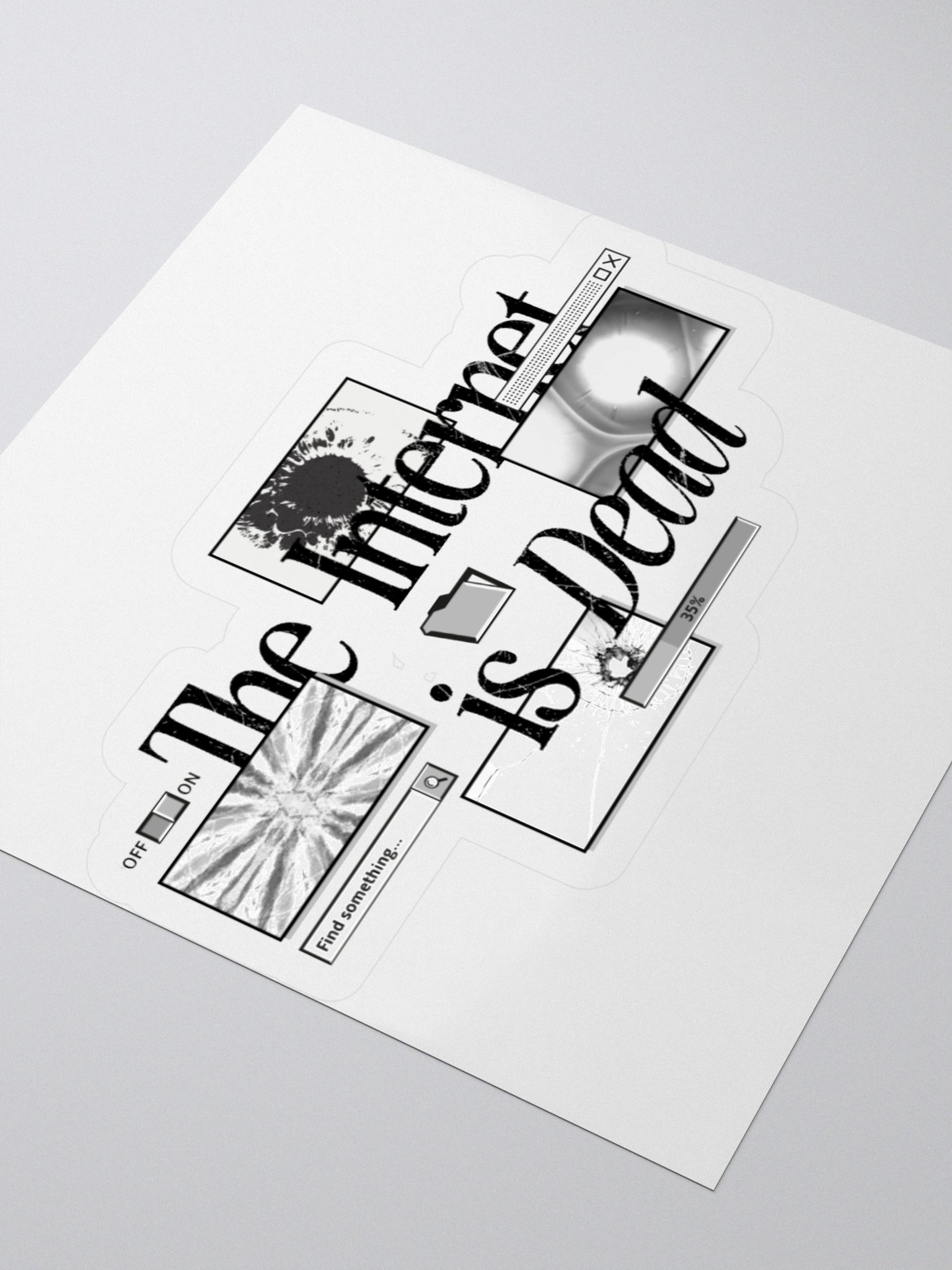 THE INTERNET IS DEAD (STICKER) product image (9)