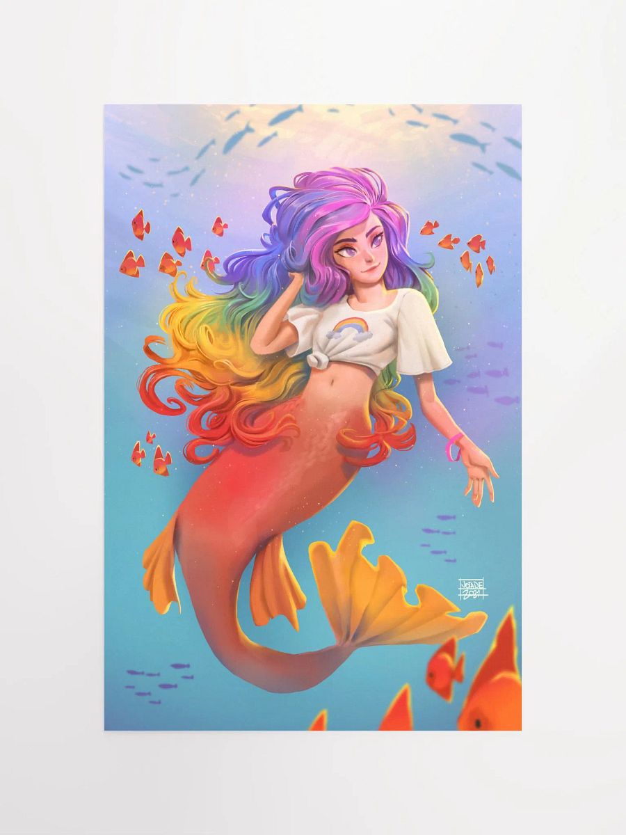 Rainbow Mermaid - Print product image (4)
