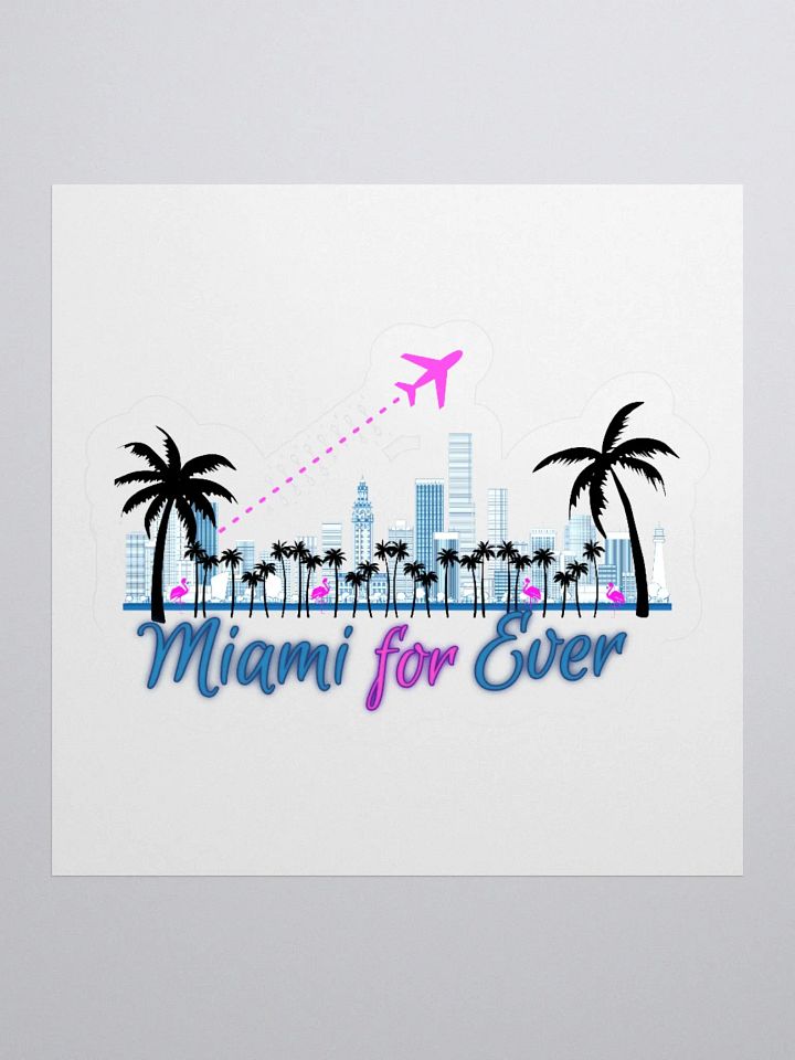 Miami Vibes Kiss Cut Stickers product image (2)