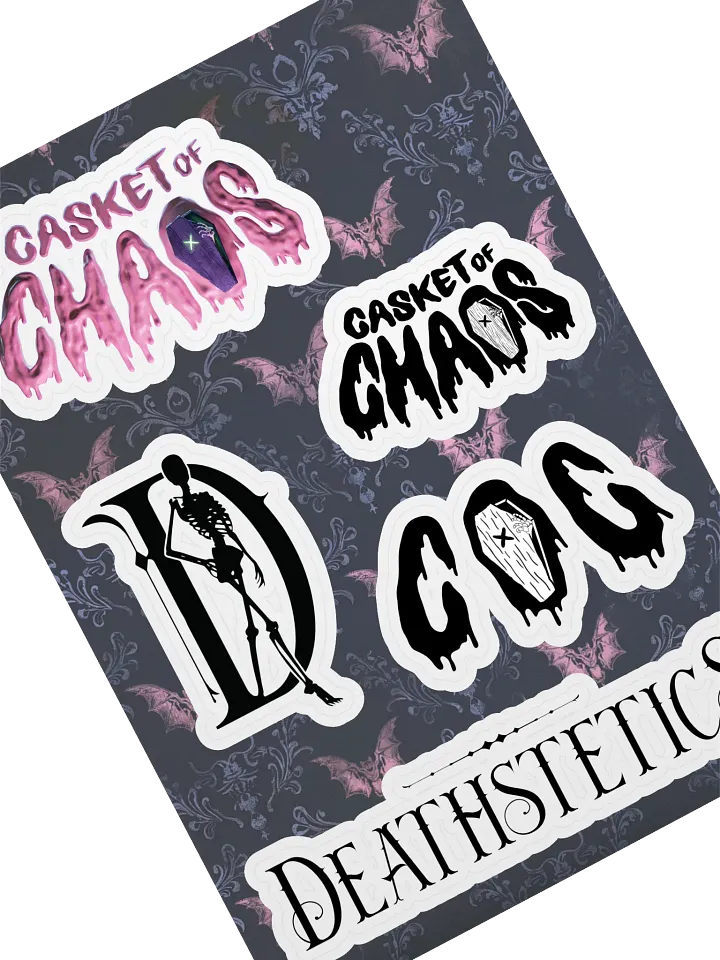 Deathstetics/Casket of Chaos Kiss Cut Sticker Sheets product image (2)