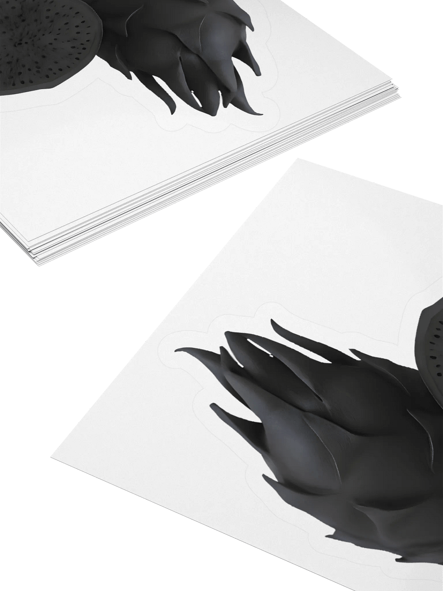 Dragon Fruit Black Matte Sticker product image (4)