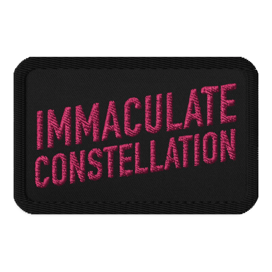 Shhhhhh... Immaculate Constellation iron on patch product image (1)