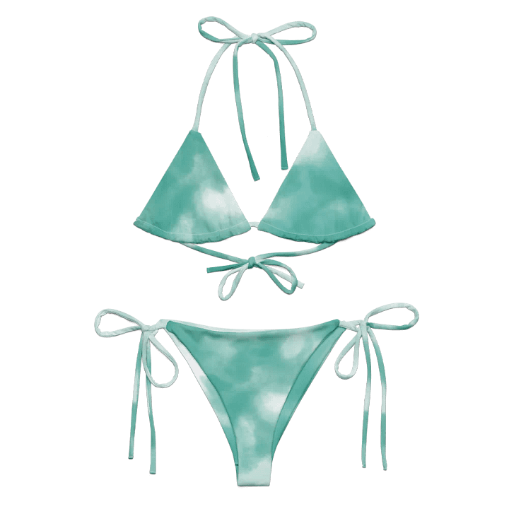 All-Over Print String Bikini - Cloudy Green product image (2)