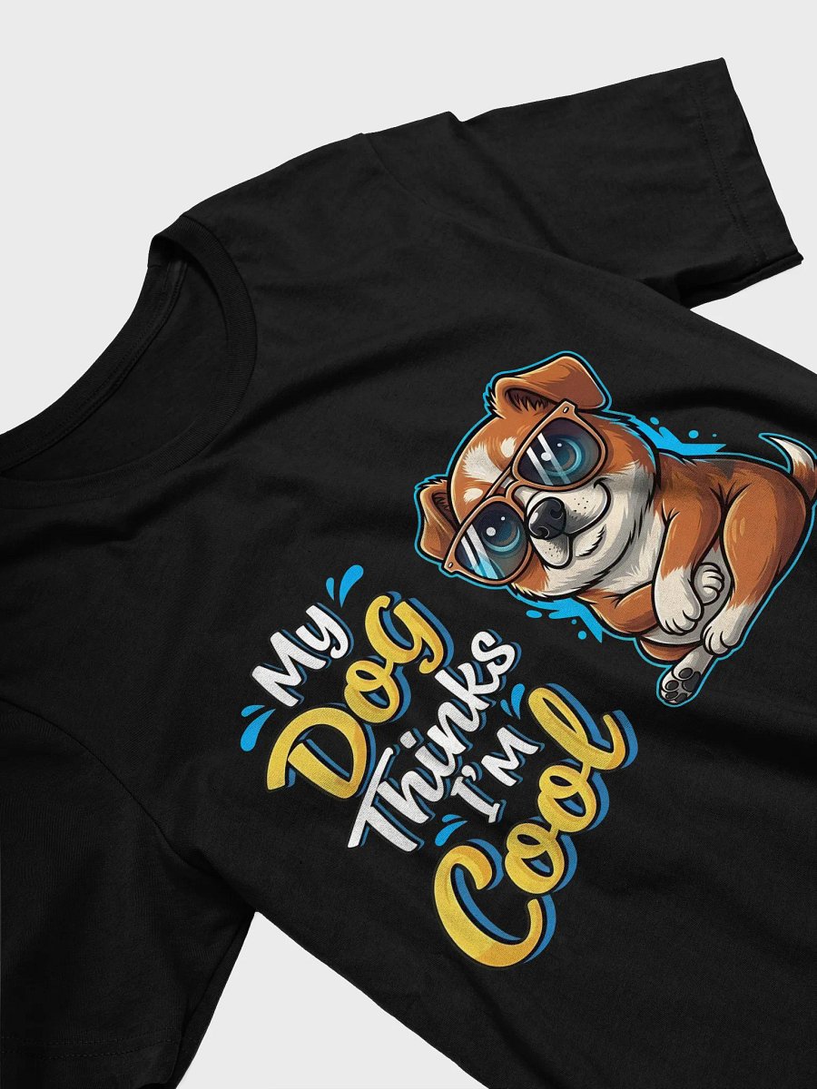My Dog Thinks I'm Cool – Golden Retriever Cartoon T-Shirt product image (3)