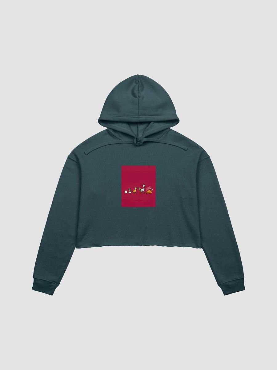 Evolutionary Chicken Timeline Crop Hoodie product image (5)