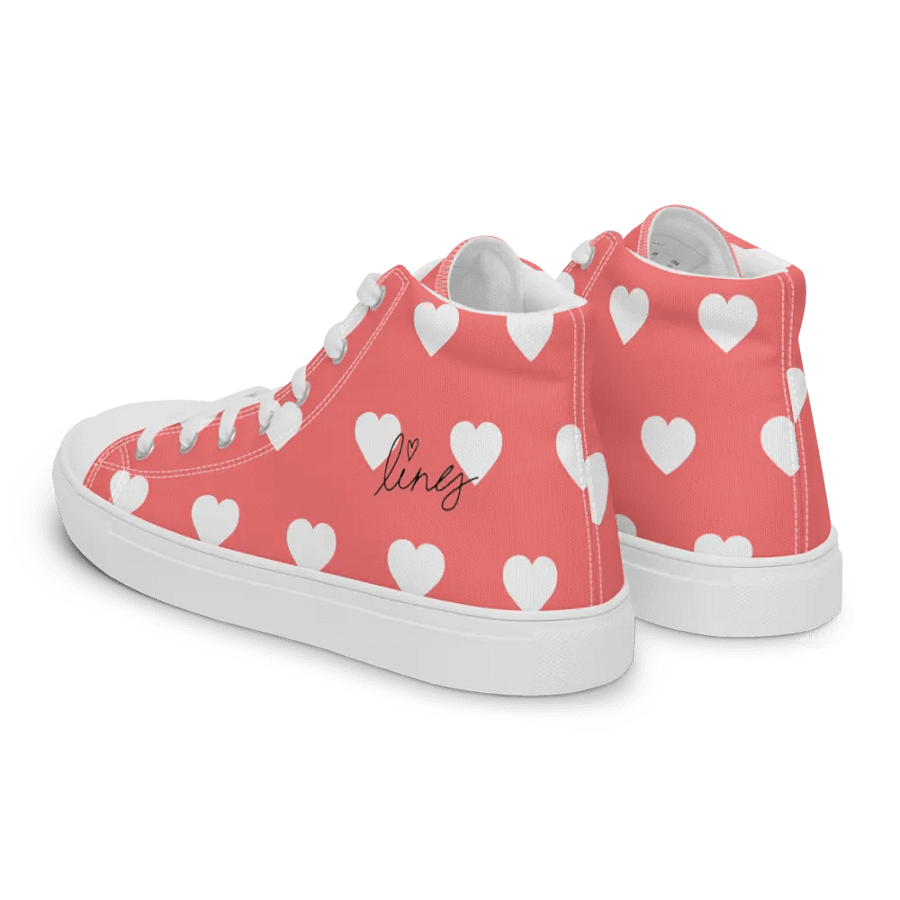 Lingling Kwong Valentine High Top Shoes (Pale Red) product image (20)