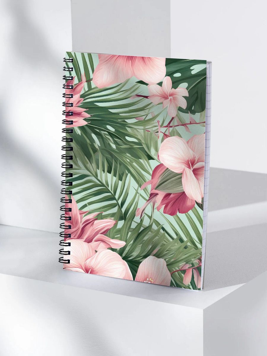 Pink Hibiscus Flower Notebook product image (4)