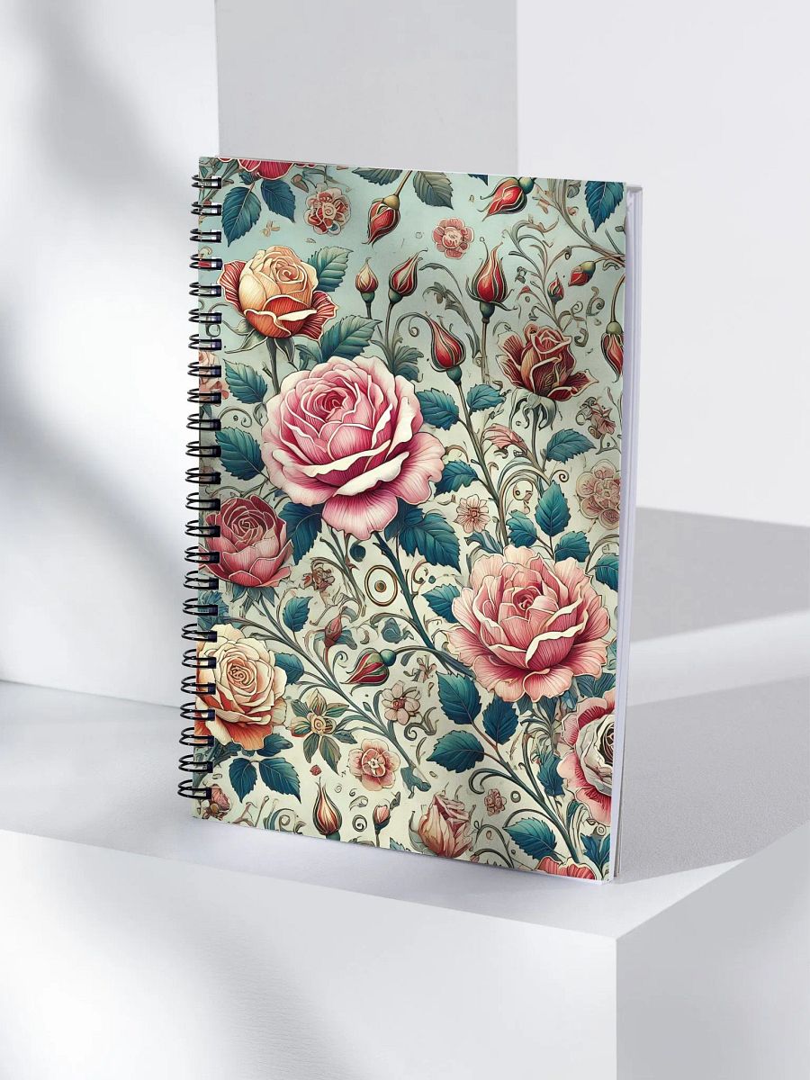 Royal Floral Spiral Notebook product image (4)