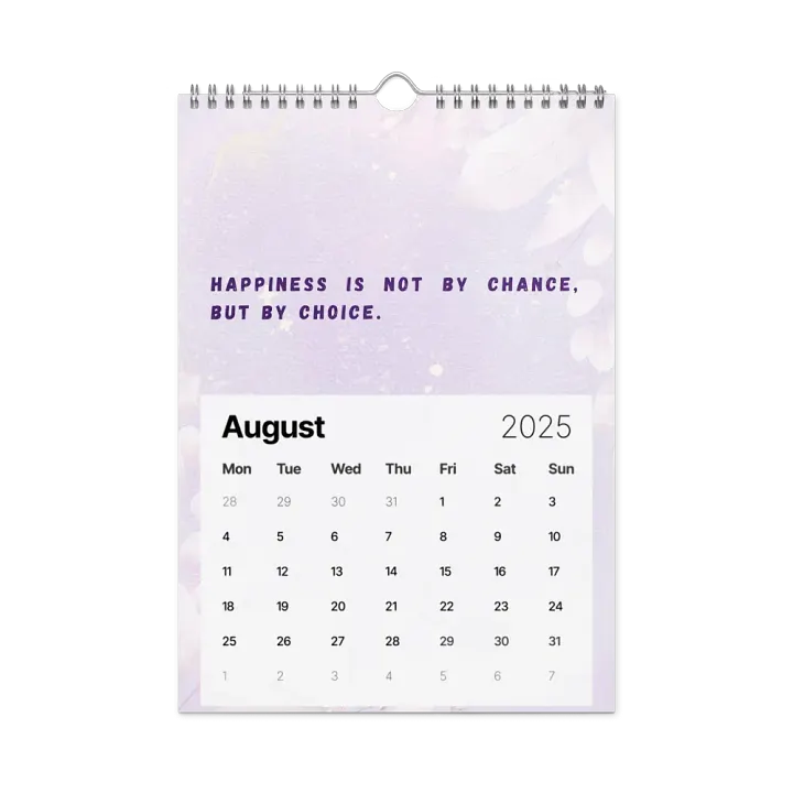 FLORAL INSPIRATIONAL QUOTES WALL CALENDAR 2025 product image (2)