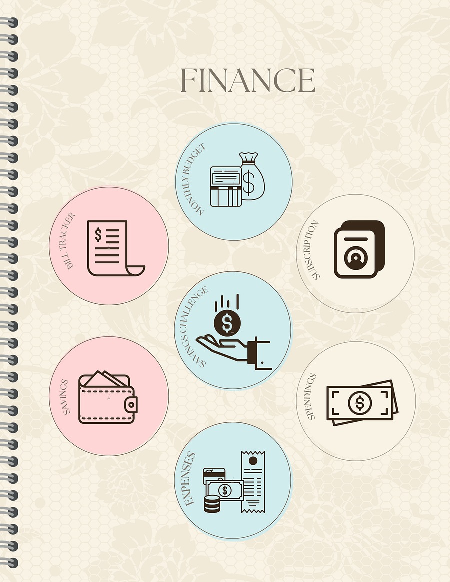 Detailed Undated Planner - Abstract Neutral product image (6)