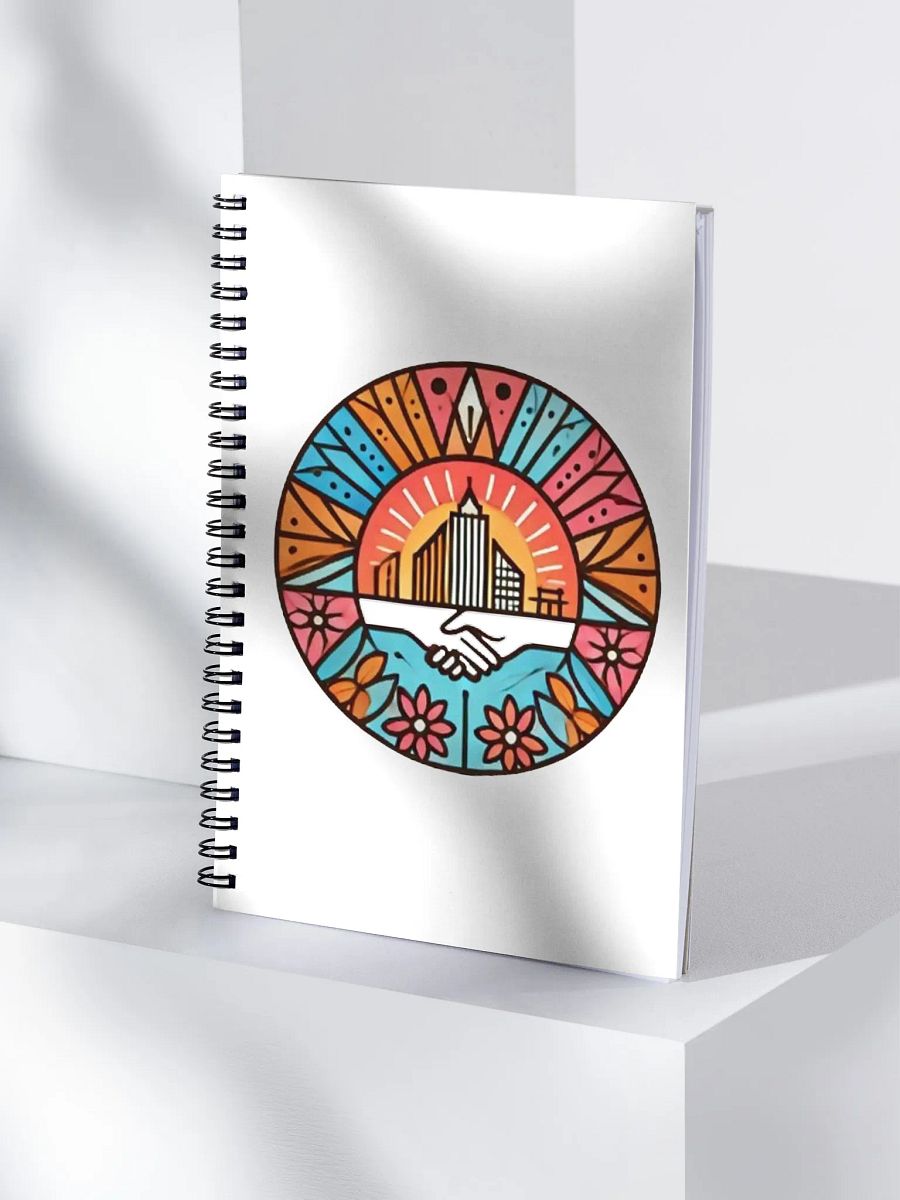 Sunlit Handshake Spiral Notebook product image (4)