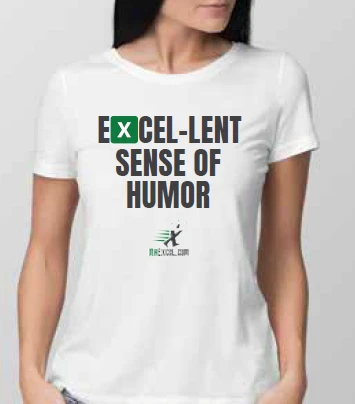 EXCEL-lent Sense of Humor - White T-Shirt product image (2)