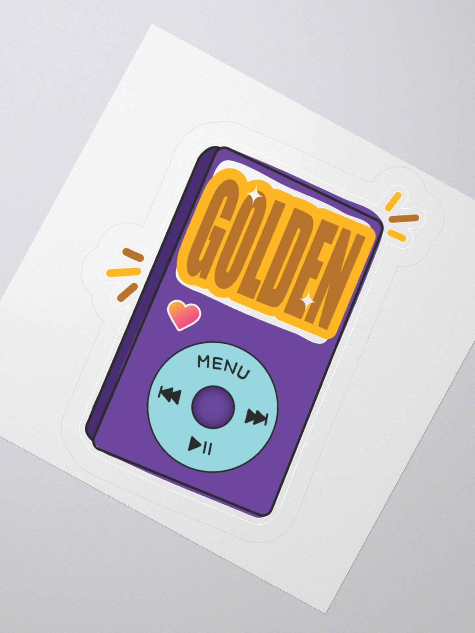 GOLDEN iPod - Kiss Cut Sticker product image (4)