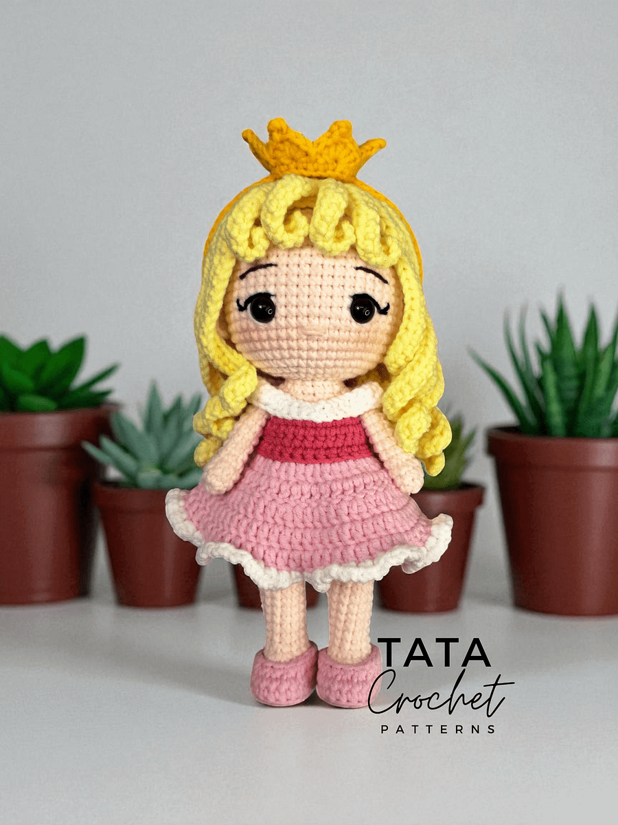 PDF -♡- Doll Dress Up & Transformation -♡- Aurora Princess Amigurumi Crochet Pattern product image (3)