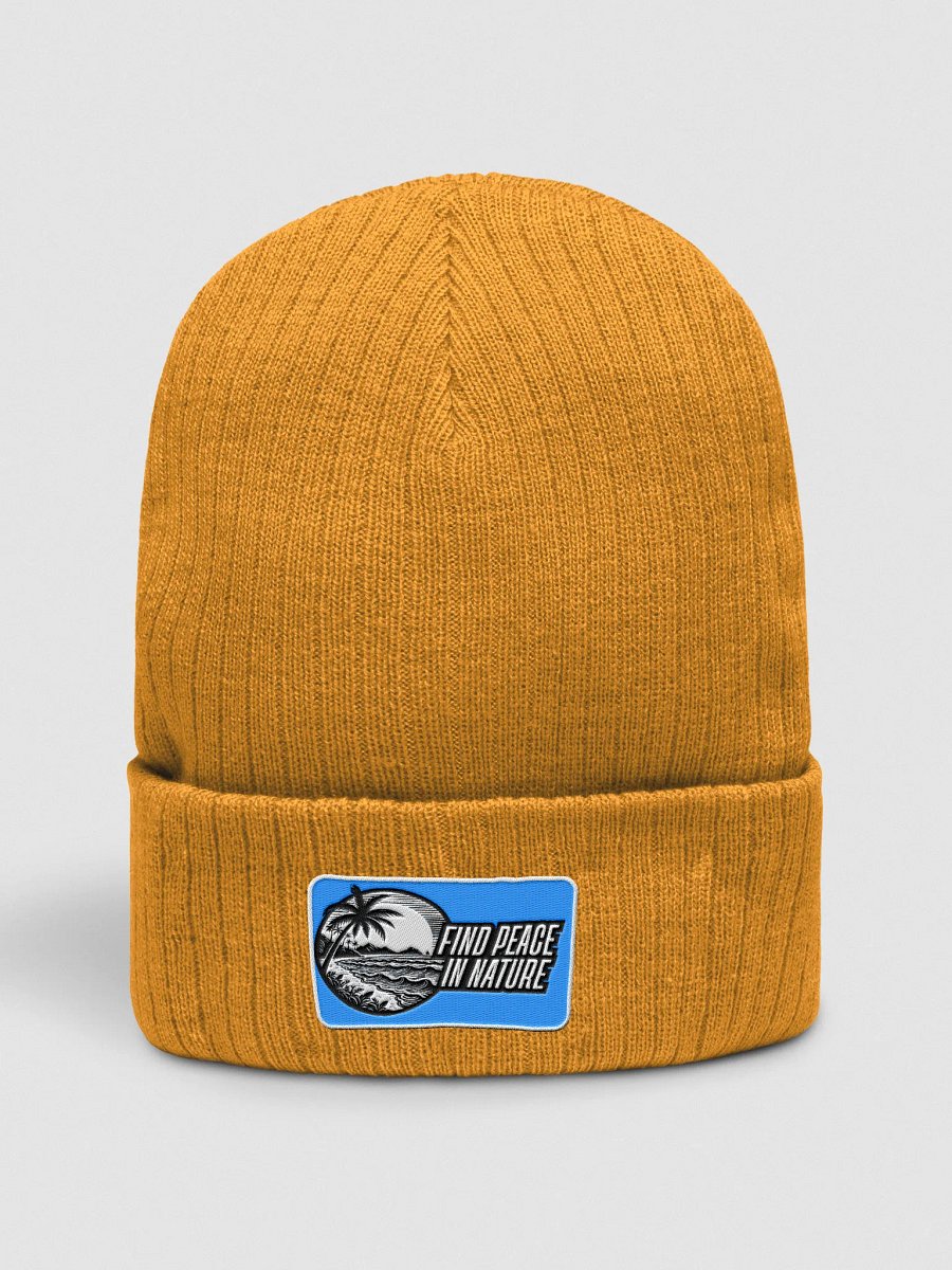 Nature's Peace Ribbed Beanie | Find peace in nature product image (29)