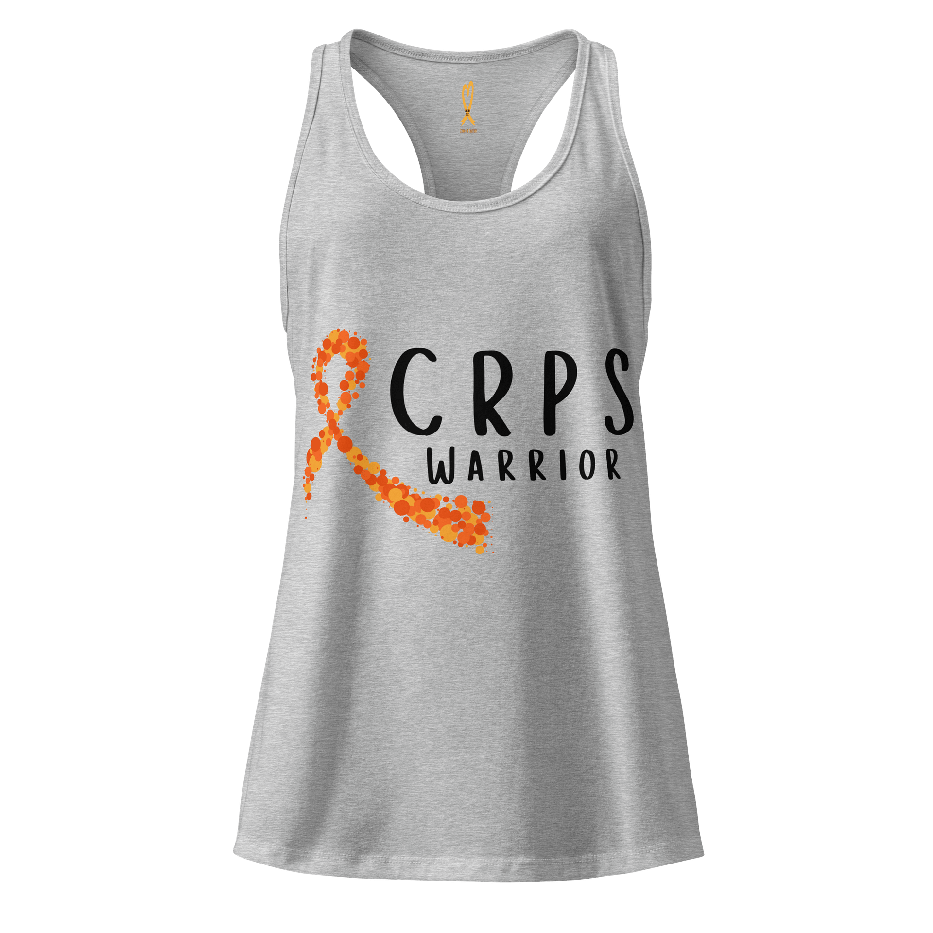 CRPS Warrior Bubble Awareness Ribbon (Black Print) Racerback tank top (Women's) product image (3)