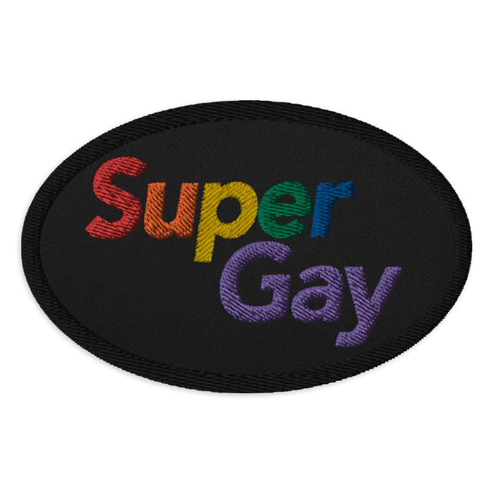 Super Gay Patch Oval product image (1)