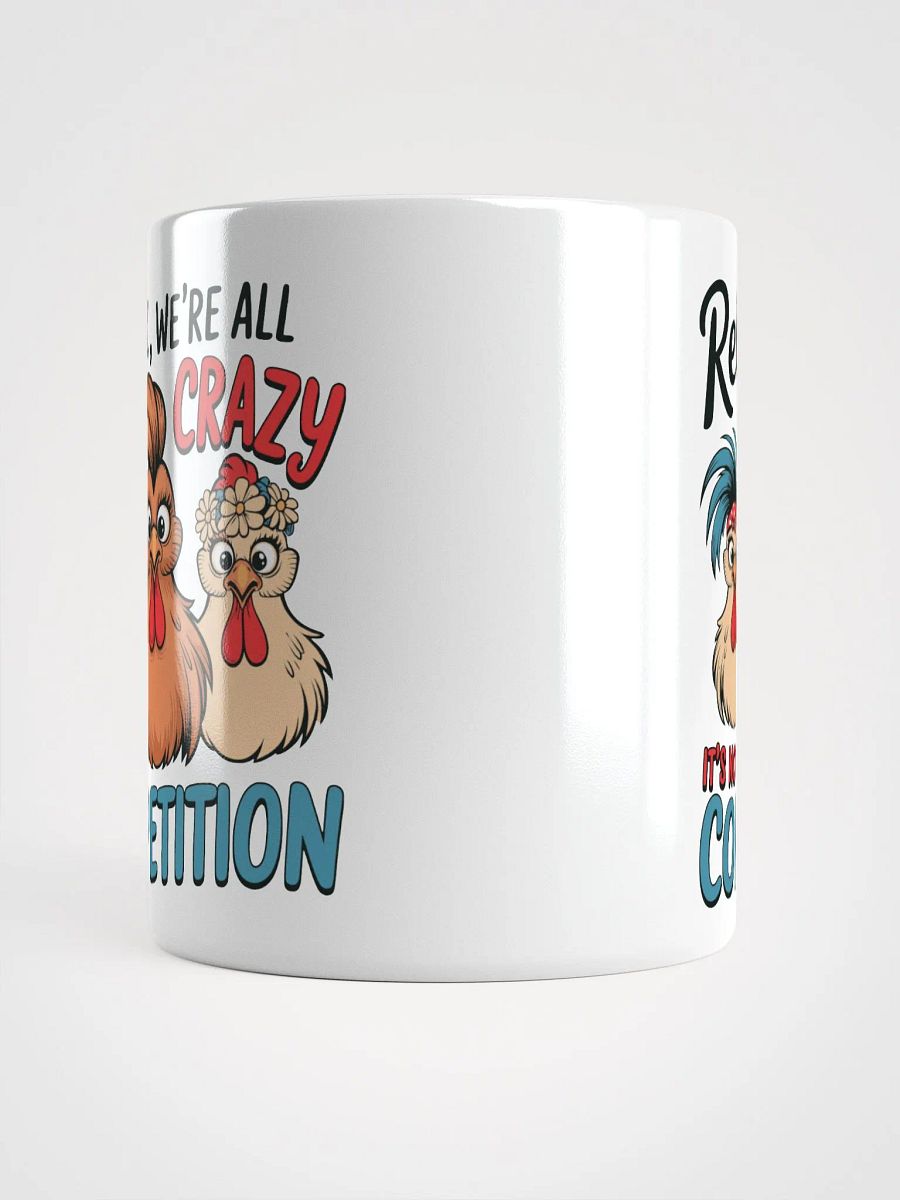 CRAZY Chickens White Glossy Mug product image (13)