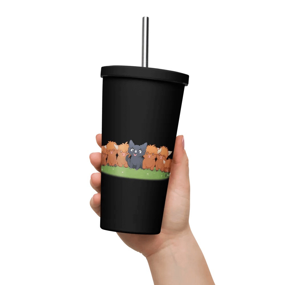 Highland tumbler with straw product image (2)