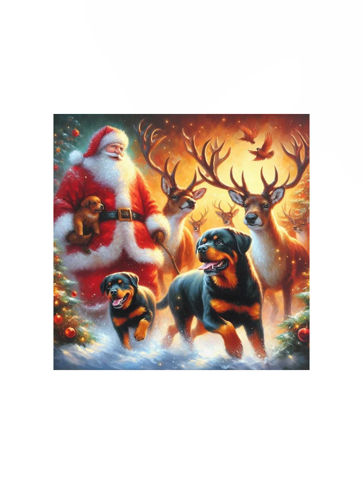 Rottweiler - Santa's Festive Friends Poster product image (4)