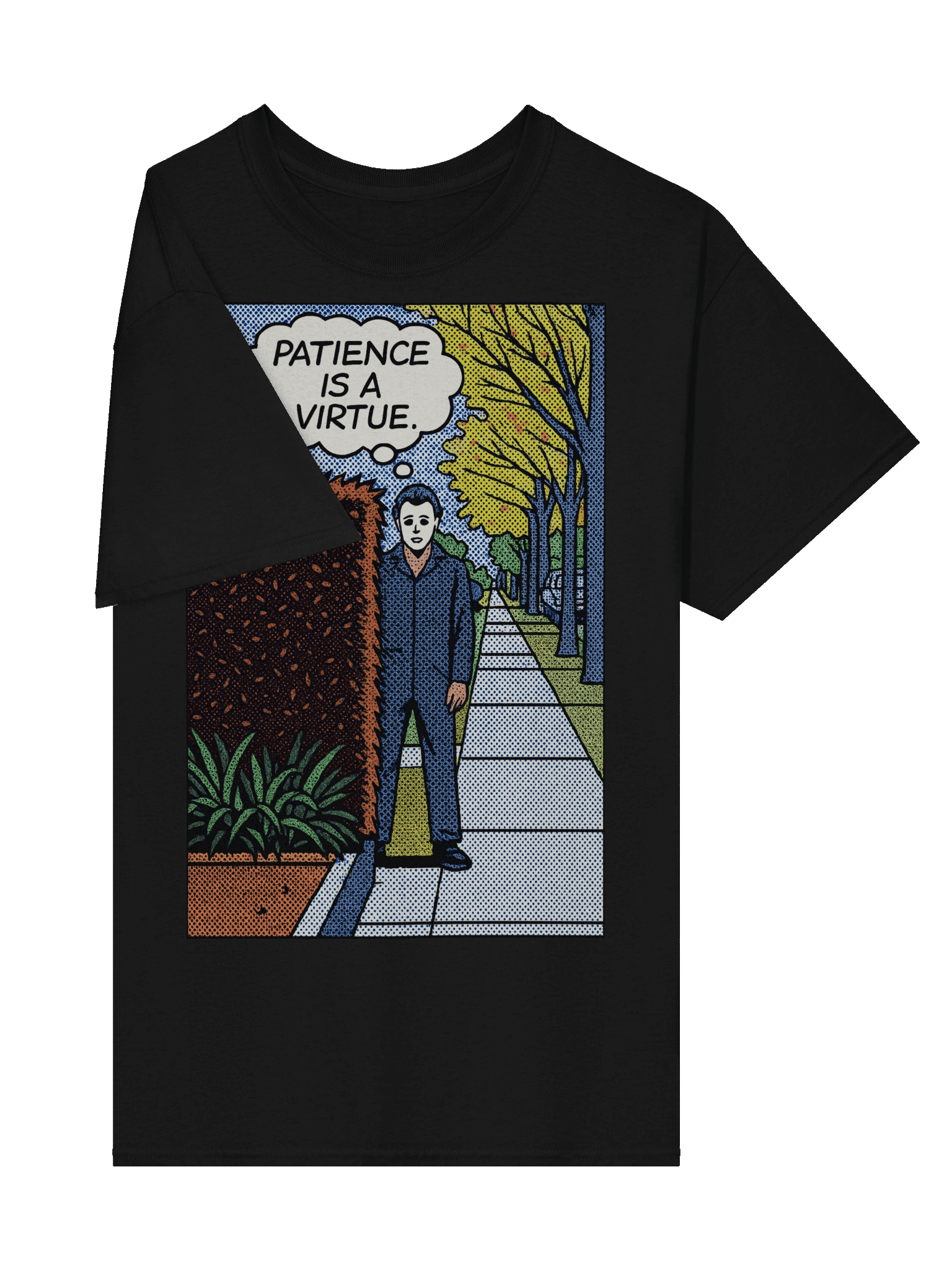 Halloween inspired Patience Is A Virtue Tee product image (39)