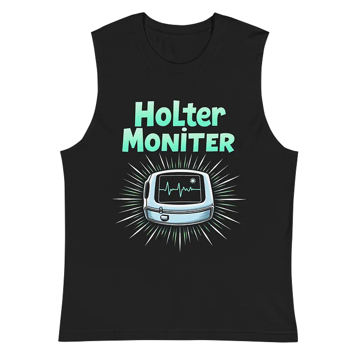 Heartbeat Holter Monitor Muscle Tank product image (2)
