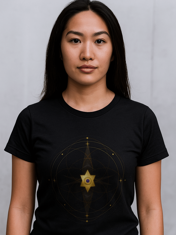 Sacred Geometry T-Shirt - Flower of Life Star of David Divine Eye Spiritual Tee | Holy Geometric Pattern Shirt product image (1)