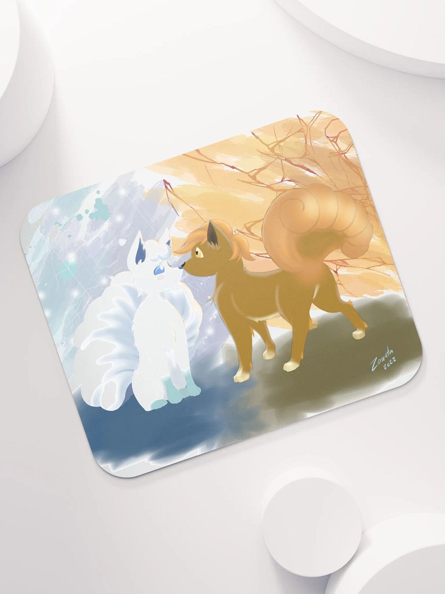 Snow and Fire Vulpix Mousepad product image (7)