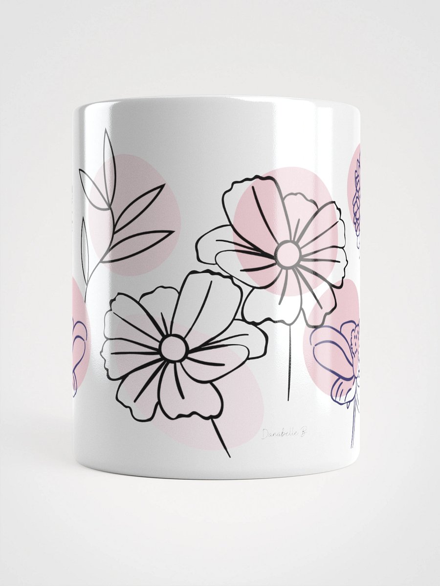 Mug Blanc - Eclosion Fondue - Cadeau Floral Stylisé product image (5)