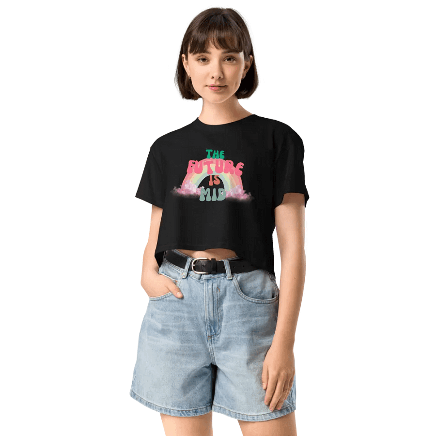 The Future is Mid Retro Crop Top product image (17)