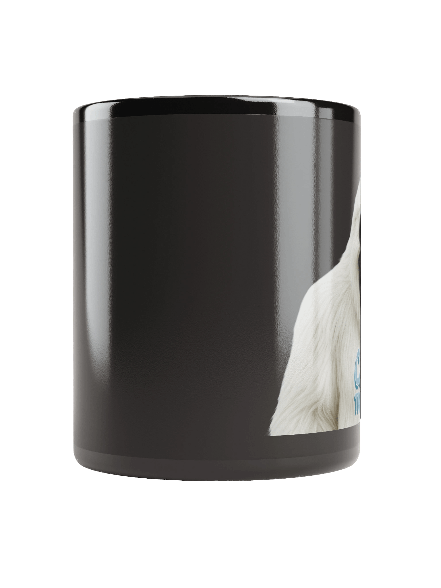 Carl the Yeti Black Glossy Mug product image (9)