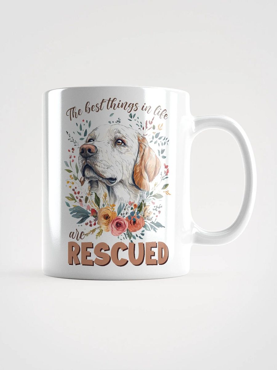The Best Are Rescued White Glossy Mug product image (1)