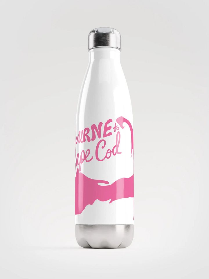 BOURNE to Cape Cod™ | Stainless Bottle | Brilliant Rose on White 💧 product image (1)