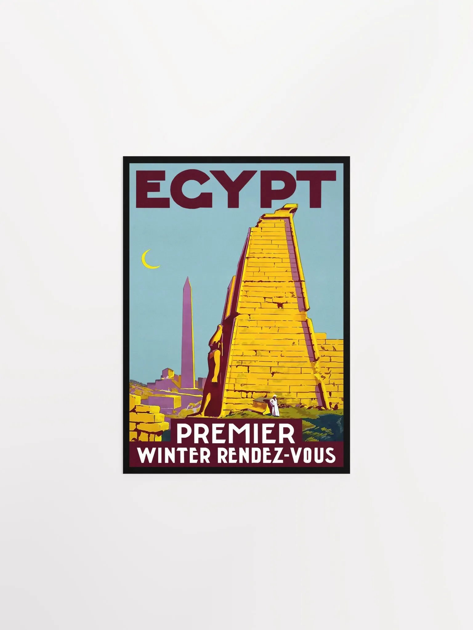 Egypt for Winter, 1930s — retro vintage travel poster product image (6)