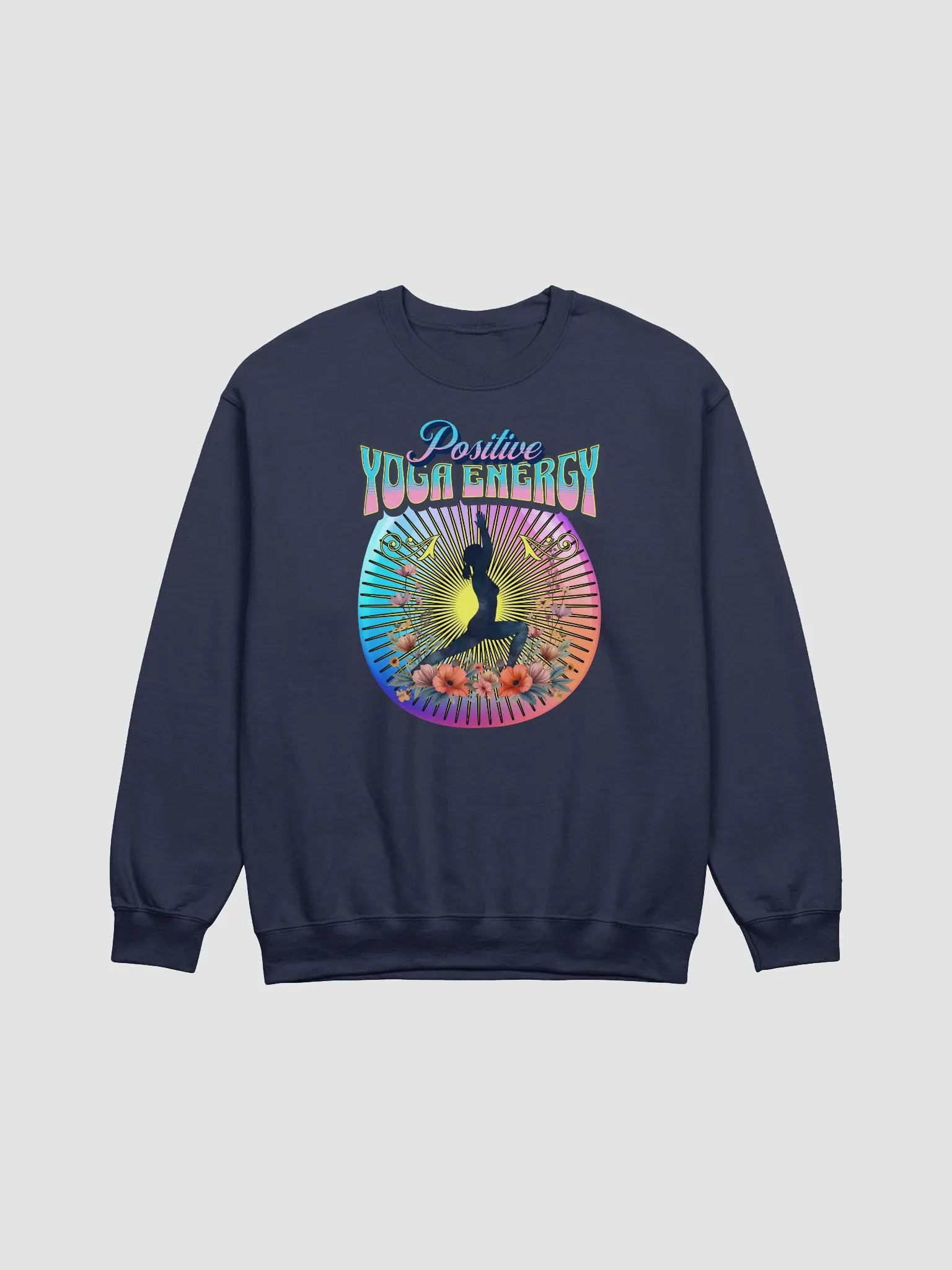 Positive Yoga Energy Relaxed Comfort Crewneck Sweatshirt product image (13)