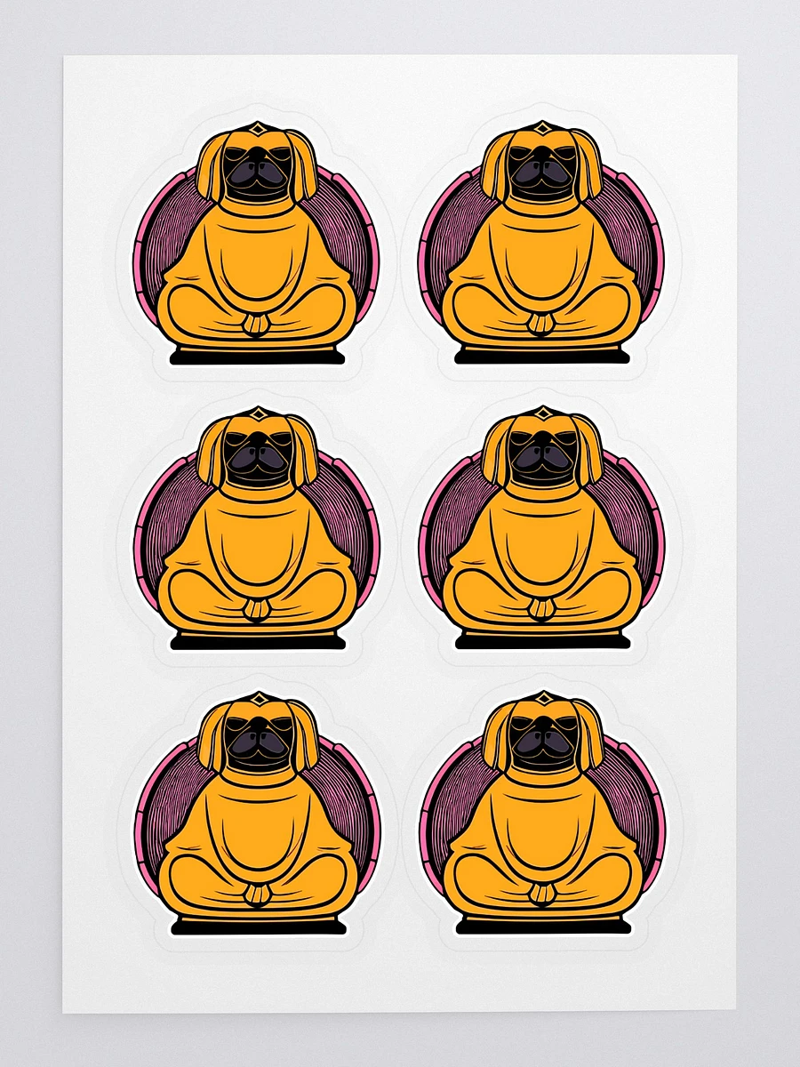 A Meditating Pug Monk - Stickers product image (3)
