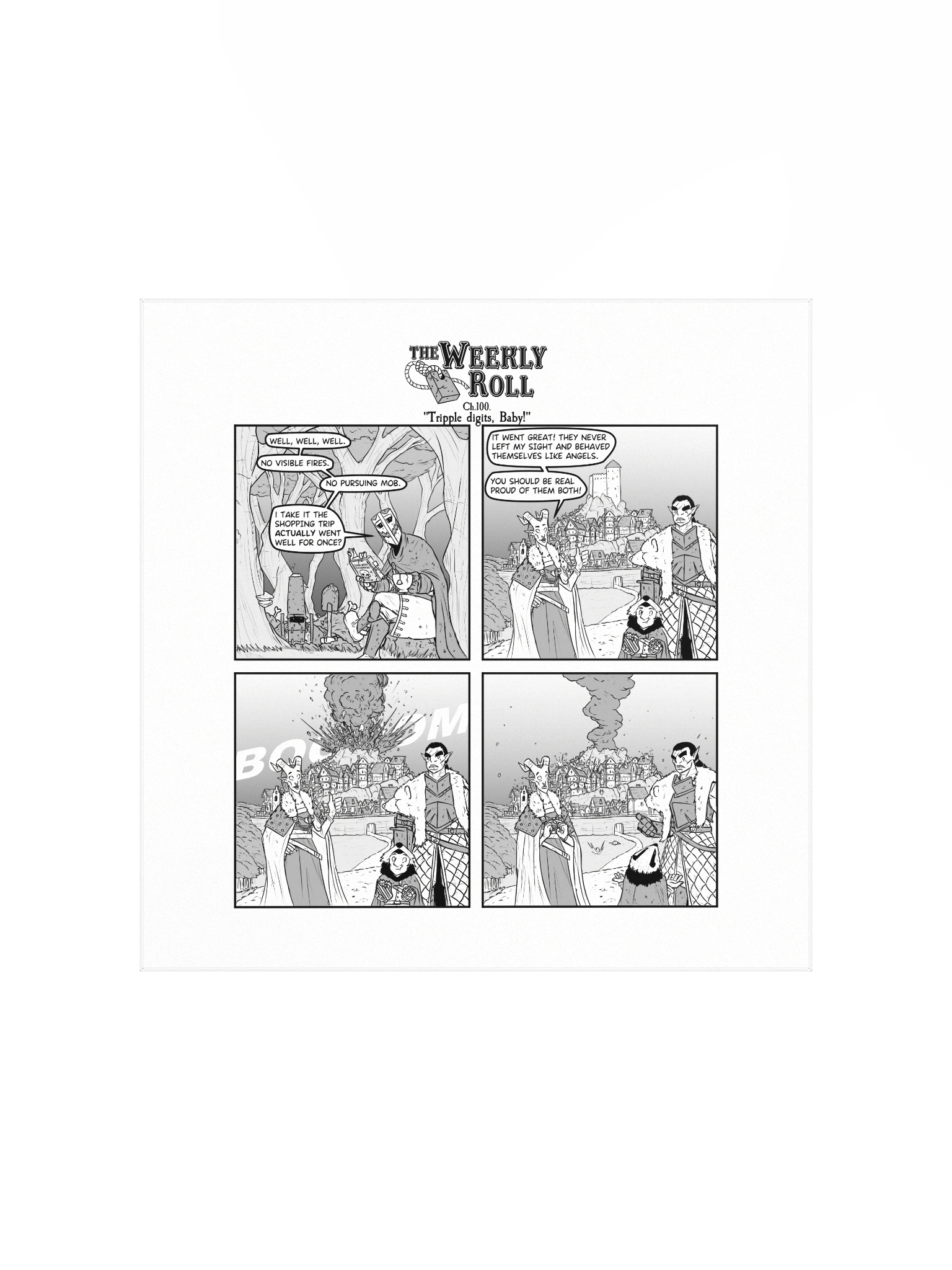 The Weekly Roll Ch. 100. Print Square product image (3)