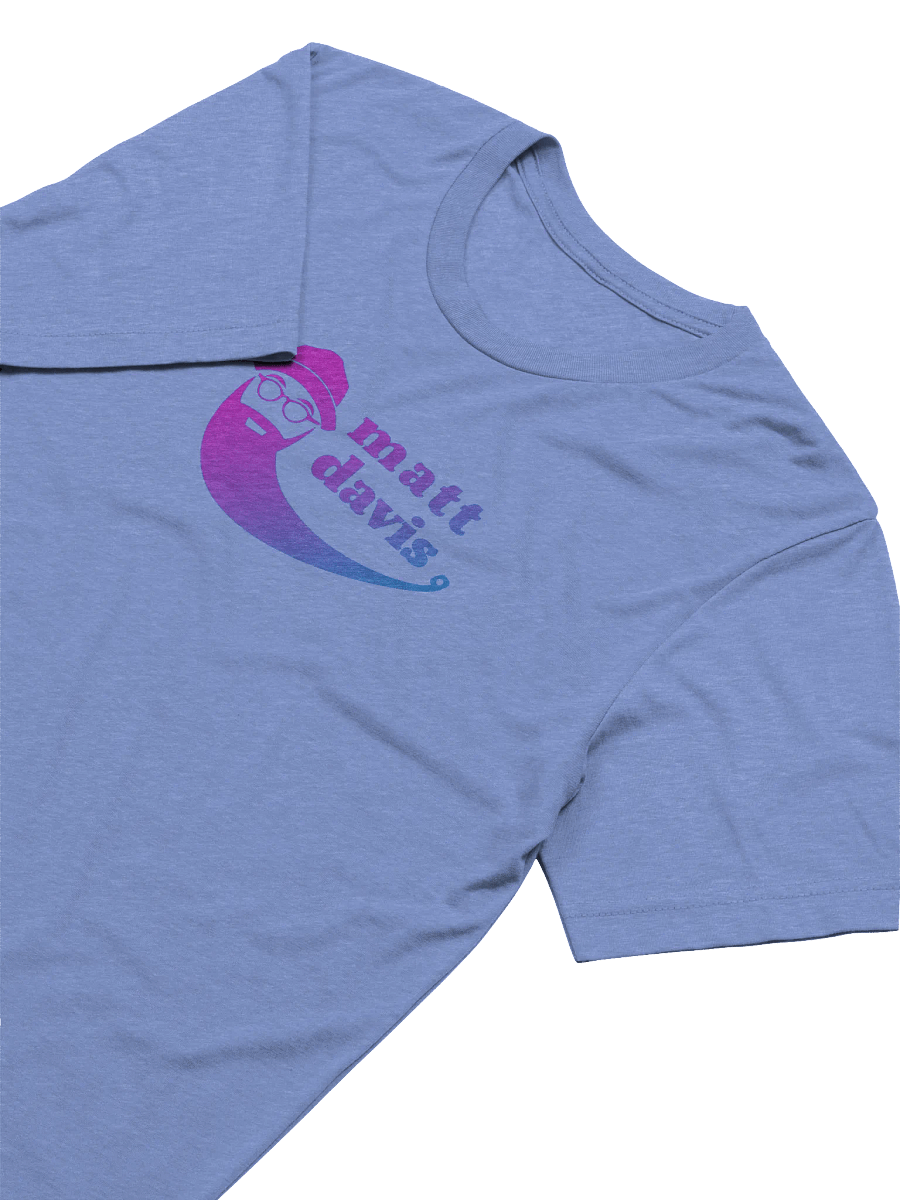 Matt Davis Beard Face Pink and Blue Logo Tee product image (18)