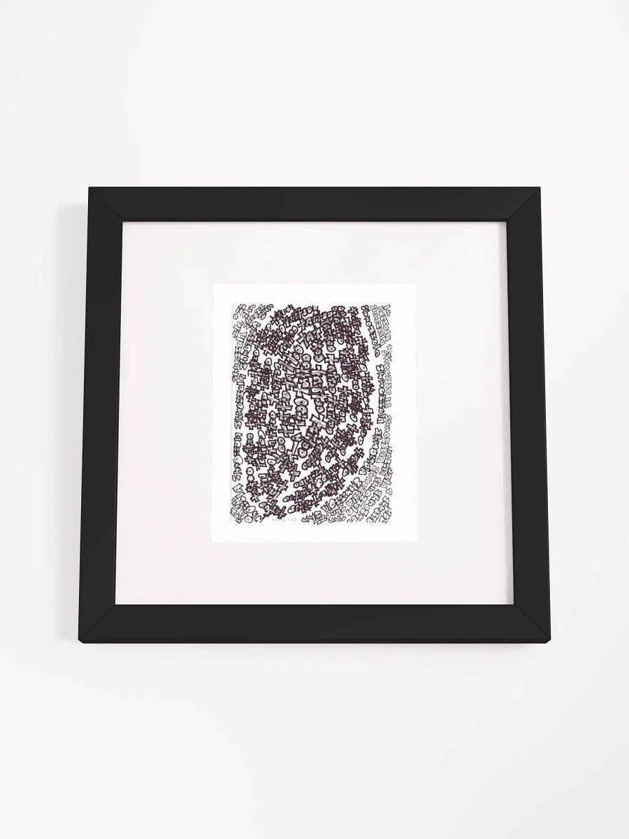 shnozolla tattoo Panel Card Print Framed product image (4)