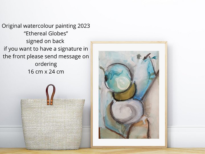 Unique Original Painting by Brigitte Reters "Ethereal Globes" product image (2)