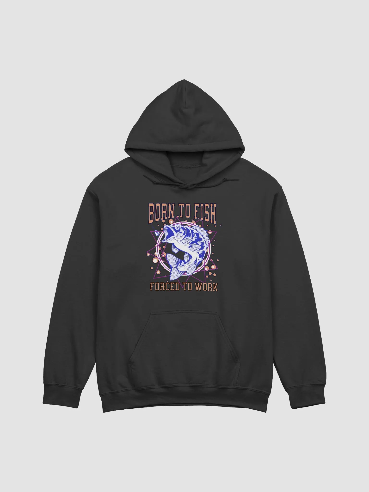 Born To Fish Forced To Work Fisherman Hoodie product image (1)