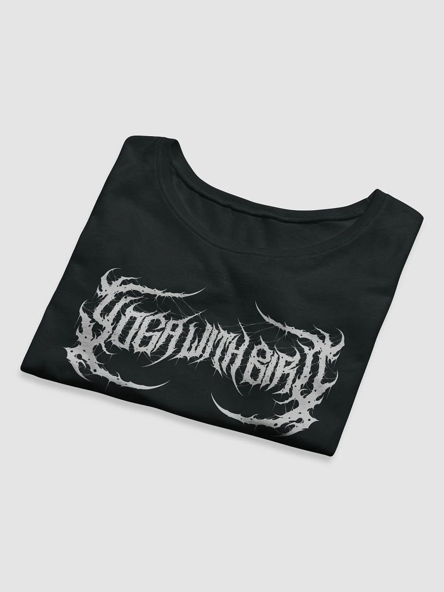 Yoga With Bird White Logo Tight Crop Tee product image (9)
