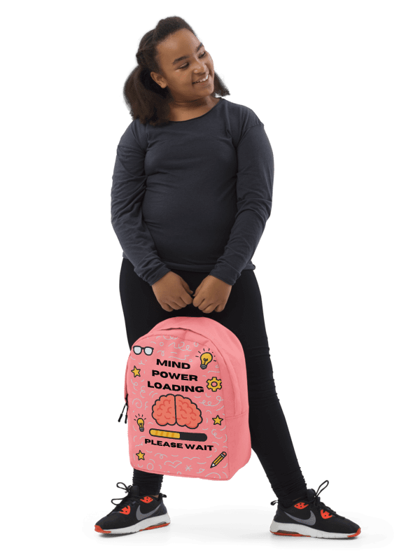 Mind Power Loading… Please Wait Backpack (Tropical Pink) product image (2)