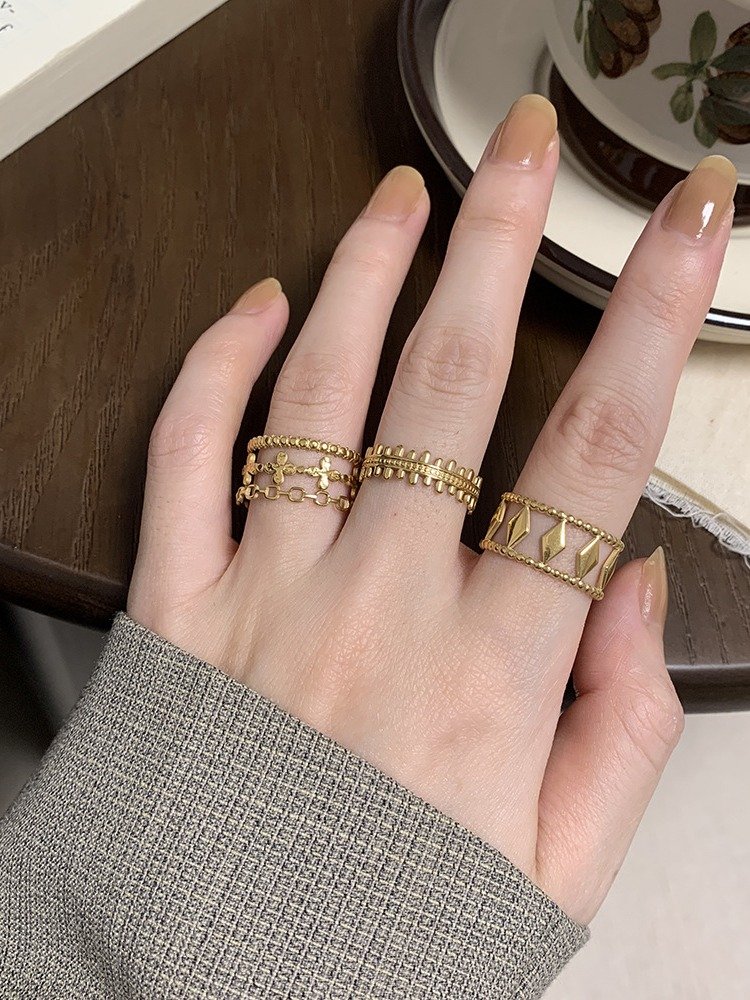 Boho Crown Adjustable Ring | 18K Gold Plated product image (6)
